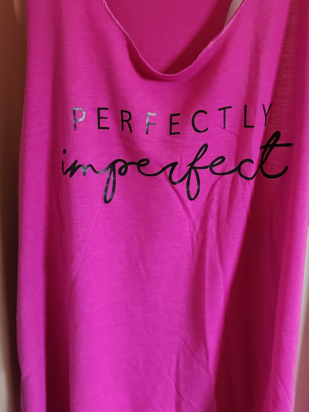 Perfectly Imperfect Women's Hot Pink Tank Top